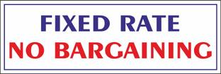 CREATIVE ADVERTISERS FIXED RATE, NO BARGAINING Emergency Sign