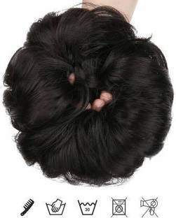Views Beautiful Natural Look Black Rafal Bun Hair Extension