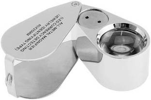izone 40X Illuminated Jeweler LED UV Lens Loupe Magnifier Optical Glass(25mm) 40x Jewelers Eye Loupe Magnifier 40x Jewelers Eye Loupe Magnifier