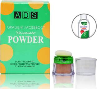 ads Gradient Face & Body Shimmer Powder, (A8667-03), 9.5g With Lilium Hand Cleanser
