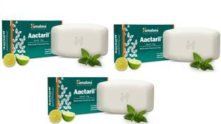HIMALAYA Aactaril Soap (Medicated cleansing soap for bacterial and fungal skin infections) PACK OF 3