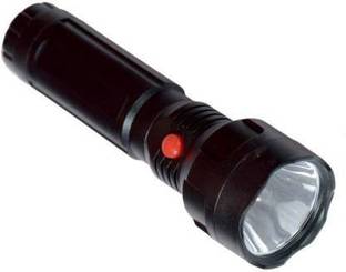 AKR RECHARGEABLE BATTERY LED WITH INSIDE OPEN FLASHLIGHT TORCH ( BLACK ,RECHARGEABLE ) Torch