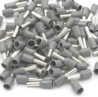 RPI SHOP 4 SQMM (E4009) Wire Ferrules Copper Crimp Connectors,Wire Crimping Tool Kit,Insulated Cord Pin End Terminal, Color Gray Pack of 100 Pcs End Terminal Wire Connector