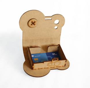 LAKHAJI 1 Compartments wooden card holder