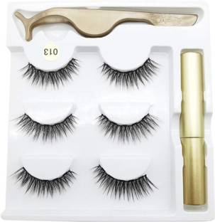 Vinayakart Magnetic False Eyelashes with Fluid Eyeliner and Special Tool