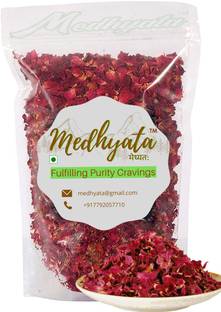 Medhyata Premium Sun Dried Rose Petals (Gulab Patti) (100% Edible)