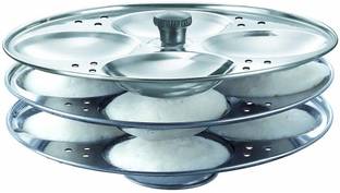 Thrivanta Stainless Steel Idle Stand idle Making Plates(3 Plate,12 idle) Standard Idli Maker