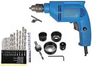 Inditrust Drill Machine Bit set for drilling 1 Pcs Masonry & 13 Pcs. HSS Twist Drills 6PC WOOD HOLE SA...