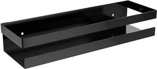 APPUCOCO BATH-Shelf Black Iron Wall Shelf