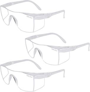 bio clear 3 wrap around Eye safety goggles full cover N95-BLACK Laboratory, Wood-working, Power Tool  Safety Goggle