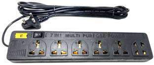 Sanhan 7 in 1 MULTI PURPOSE POWER STRIP 7 SOCKETS extension board surge protector 3.5 meter wire 7  Socket Extension Boards