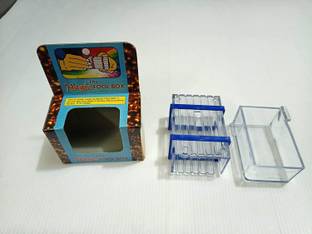 A SARKAR MAGIC WORLD Magic Wonder Fool Box Puzzle (Plastic, Clear) / Mexican Bill Box Puzzle 1 Magic Tricks