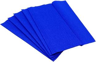 PRANSUNITA Flower Making Duplex Wrinkled Stretchable Crepe Paper for DIY Flower Making and Wrapping, Size: - 25 x 55 cm - Pack of 5 Sheets