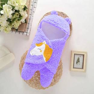BRANDONN New Born Supersoft Hooded Wearable Designer Sleeping bag for Babies Sleeping Bag