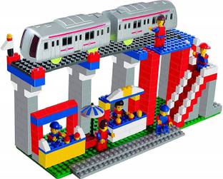 ARNIYAVALA Metro Station Building Interlocking Blocks set For Kids