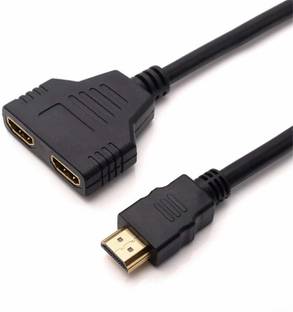 Tobo HDMI Cable 0.3 m HDMI MALE TO DUAL HDMI FEMALE 1 TO 2 WAY HDMI SPLITTER CABLE ADAPTER TD-441H