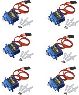 YOGI-TECH (6 Pcs) SG90 Micro Servo Motor 9G RC Robot Helicopter Airplane Controls Electronic Components Electronic Hobby Kit