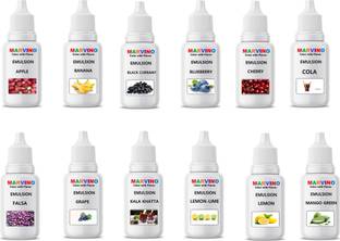 Marvino Emulsion 20ml Flavored Color for Cakes ice Creams Pastries (Pack of 12) Yellow