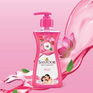 Santoor hand wash new mild 200 ml Hand Wash Pump Dispenser