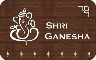Arpita Crafts Shri Ganesh Key Holder For Wall Wood Key Holder