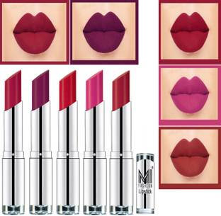 MI FASHION Pout-Perfect Creamy Matte Lipstick Set in 5 Vibrant Colours Code-150
