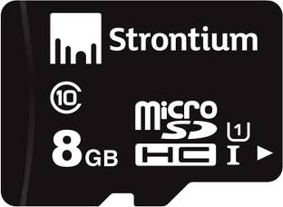 Strontium 8GB MICRO SD CARD CLASS 10 8 GB SDHC Class 10 10 MB/s  Memory Card Compatible with Mobile, Tablet