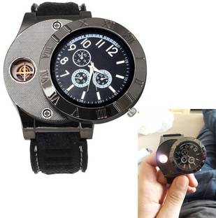 MOOZMOB UPGRADED VERSION Premium Look Watch USB Charging Rechargeable Cigarette Lighter Watch Flameless Cigarette Lighter