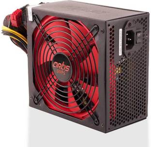 artis 600 Watt High Performance Power Supply Unit 600 Watts Computer PSU with 9 SATA Cables