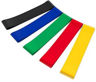 Neel Resistance Loop Latex Band Set for 5. Exercise, Legs, Gym, Workout Resistance Tube
