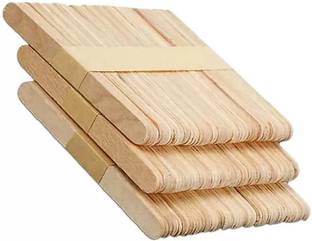imtion ( 500 Pcs Wooden Ice Cream Stick with Decoration Stone) Popsicle Sticks for School Projects work art and craft stick