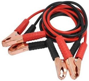 ACCESSOREEZ AMP Heavy Duty Battery Booster Starter Copper Lead Wire 7.5 ft Battery 7.5 ft Battery Jumper Cable