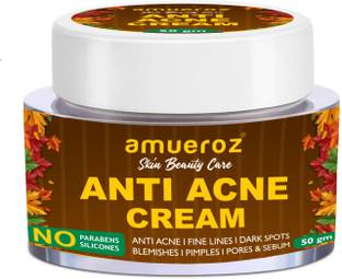 Amueroz Anti Acne Cream and Pimple/Acne prone removal Cream | Clears scar & Dark Spots| Anti Blemish Cream |Tea Tree Face Cream