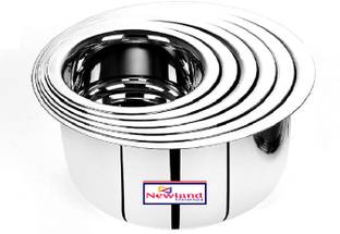 NEWLAND kitchenware 6 pcs set stainless steel tope/patila (Stainless Steel, 6 pcs set) Cookware Set