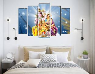 balkrishna wall stickers 68 cm lord shiva parvati ganesh kartikeya wall sticker 3d Self Adhesive Sticker