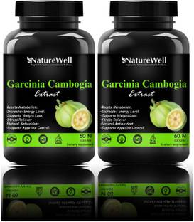 Naturewell 100% Natural & Garcinia Cambogia 70% (HCA) For Fat Burn (120 capsule)