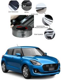 PECUNIA Car Sticker Carbon Fiber Rubber Door Entry Guards Scratch Cover Protector Paint Threshold Guard,Car Bumper Door Guard/Rear Bumper Guard Scratch Scratch Protection Strip X172 Door Sill Plate