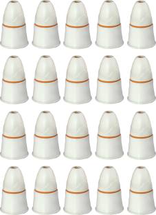 JELECTRICALS White Pendent Bulb holder Pack of 20 Pcs Plastic Light Socket