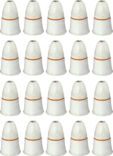 Electro Factory White Pendent Bulb holder Pack of 20 Pcs Plastic Light Socket