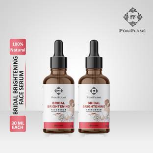 PuriFlame Professional Bridal Brightening Face Serum Enriched With Natural Ingredients For Bright , Fair & Glowing Skin , All Skin Type
