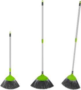 MADHULI premium Telescopic (3.5 feet long light & strong pipe) V FAN brush for removing roof dust/wall dust/celling fans/sun blinds/wind screens and cobwebs -spider jhala Brush for Home Pack Of 1 Mop Rod