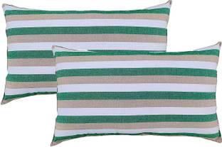 NIVEDHA MATTRESS Cotton Sleeping Pillow Pack of 2 Stripes