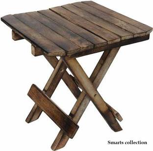 Smarts collection Wooden side table ,side Stool for home decor (Brown) Solid Wood Side Table