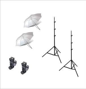 WON Combo Studio Photo_51 33 Umbrella Light Setup with B-Bracket and Stand Pack of 2 Set Tripod