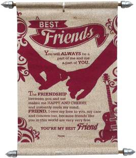 Saugat Traders Friends Scroll Card - Greeting Card