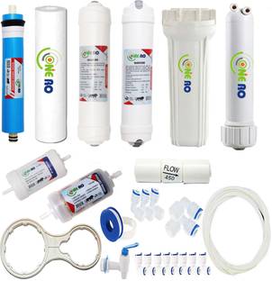 ONE RO Filter Kit Of 80 GPD RO Water Purifier Service Kit of filter Solid Filter Cartridge