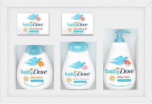 baby Dove Day 1 Essentials Gift Set of 200 ml Packs With Baby Soaps (Combo Pack)