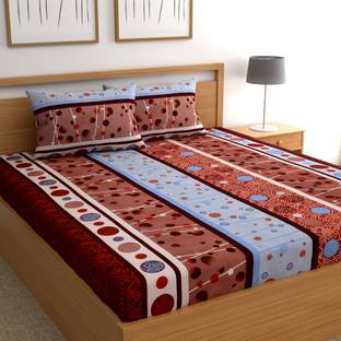 Flipkart SmartBuy 160 TC Microfiber Double Printed Flat Bedsheet
