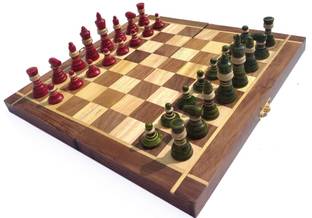Aatike Wooden Chess Board Game Accessories