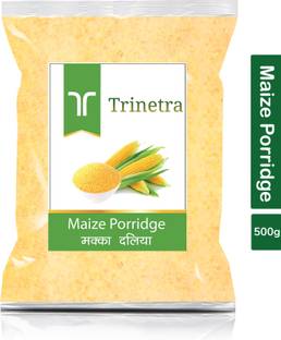 Trinetra Best Quality Makka Daliya (Maize Porridge)-500gm (Pack Of 1) Pouch