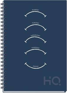 NAVNEET HQ Case Bound Note Book U.V Wiro Corporate Edge Book A5 Notebook Single Line 192 Pages